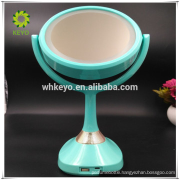 2017 bluetooth speaker music mirror LED makeup mirror 5X magnification cosmetic mirror